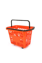 54 Lt Tekerlekli Plastik Alışveriş Sepeti - Market El Sepeti