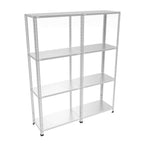 4 Katlı Duble Galvaniz Çelik Raf. Depo, Arşiv, Dosya Rafı