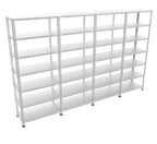 7 Katlı 4’lü Bitişik Galvaniz Çelik Raf. Depo, Dosya Raf