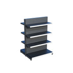 Antrasit Market Petshop Kırtasiye Rafı Hırdavat Rafı D30CMxG100CMxH140CM