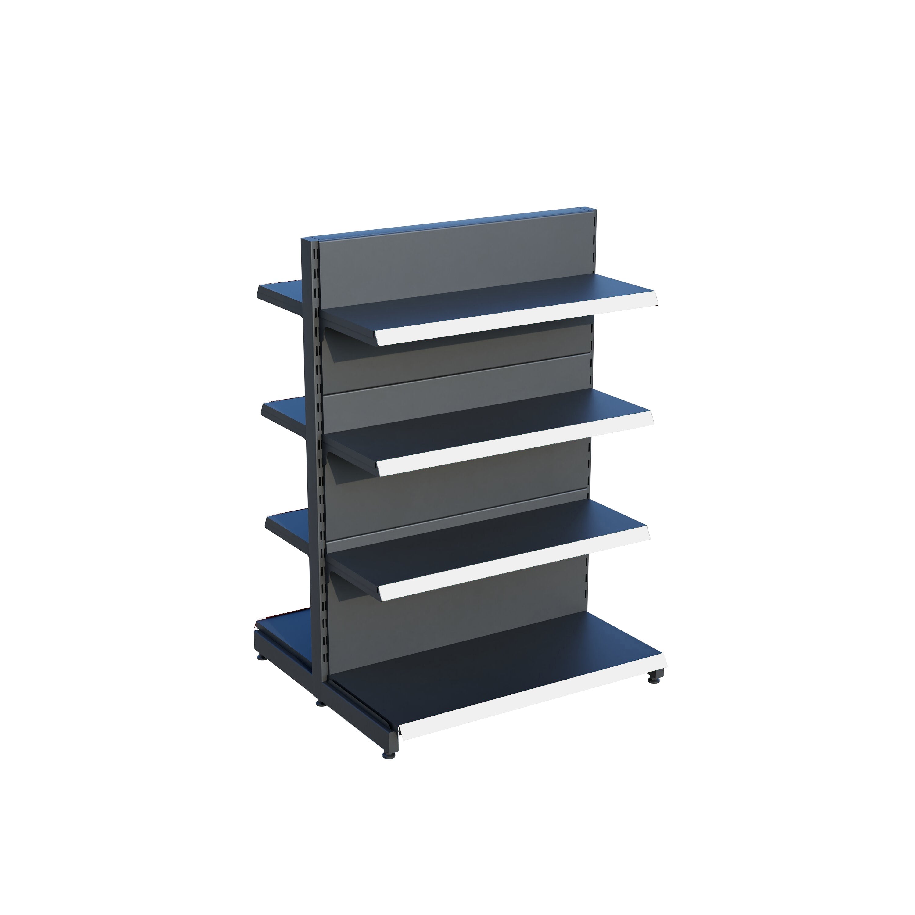 Antrasit Market Petshop Kırtasiye Rafı Hırdavat Rafı D30CMxG100CMxH140CM