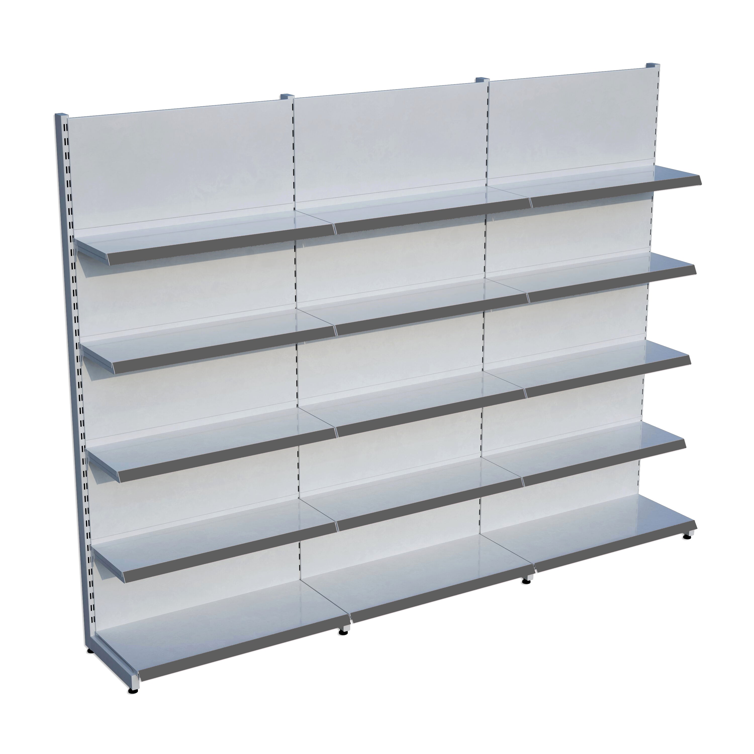 Market Petshop Kırtasiye Rafı Duvar Ünitesi D30CMxG180CMxH220CM Market Raf Sistemi