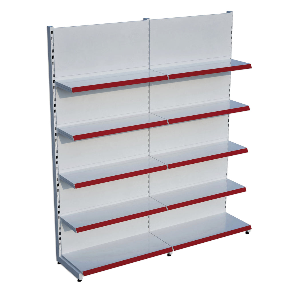 Market Petshop Kırtasiye Rafı Duvar Ünitesi D30CMxG200CMxH220CM Market Raf Sistemi