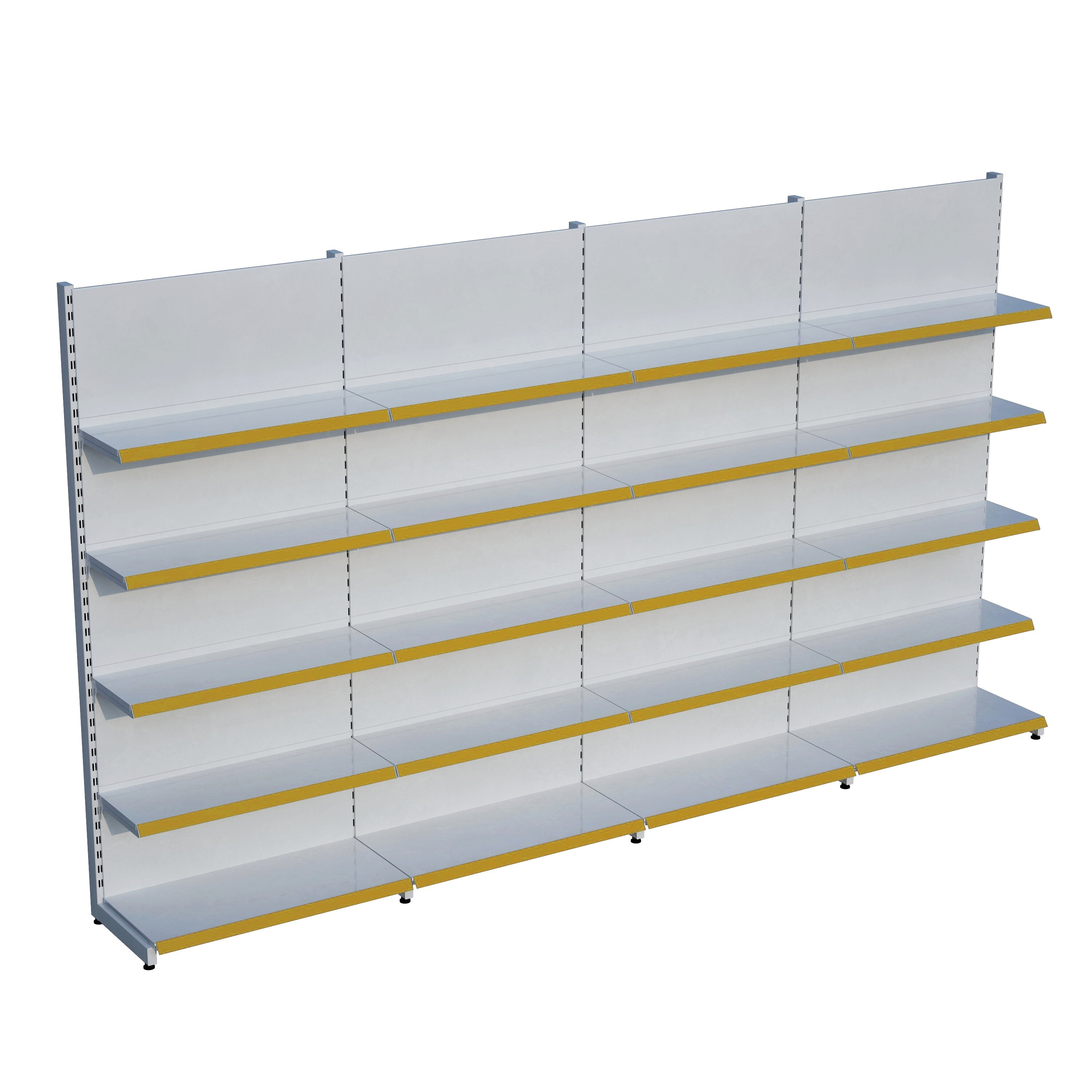 Market Petshop Kırtasiye Rafı Duvar Ünitesi D30CMxG320CMxH220CM Market Raf Sistemi