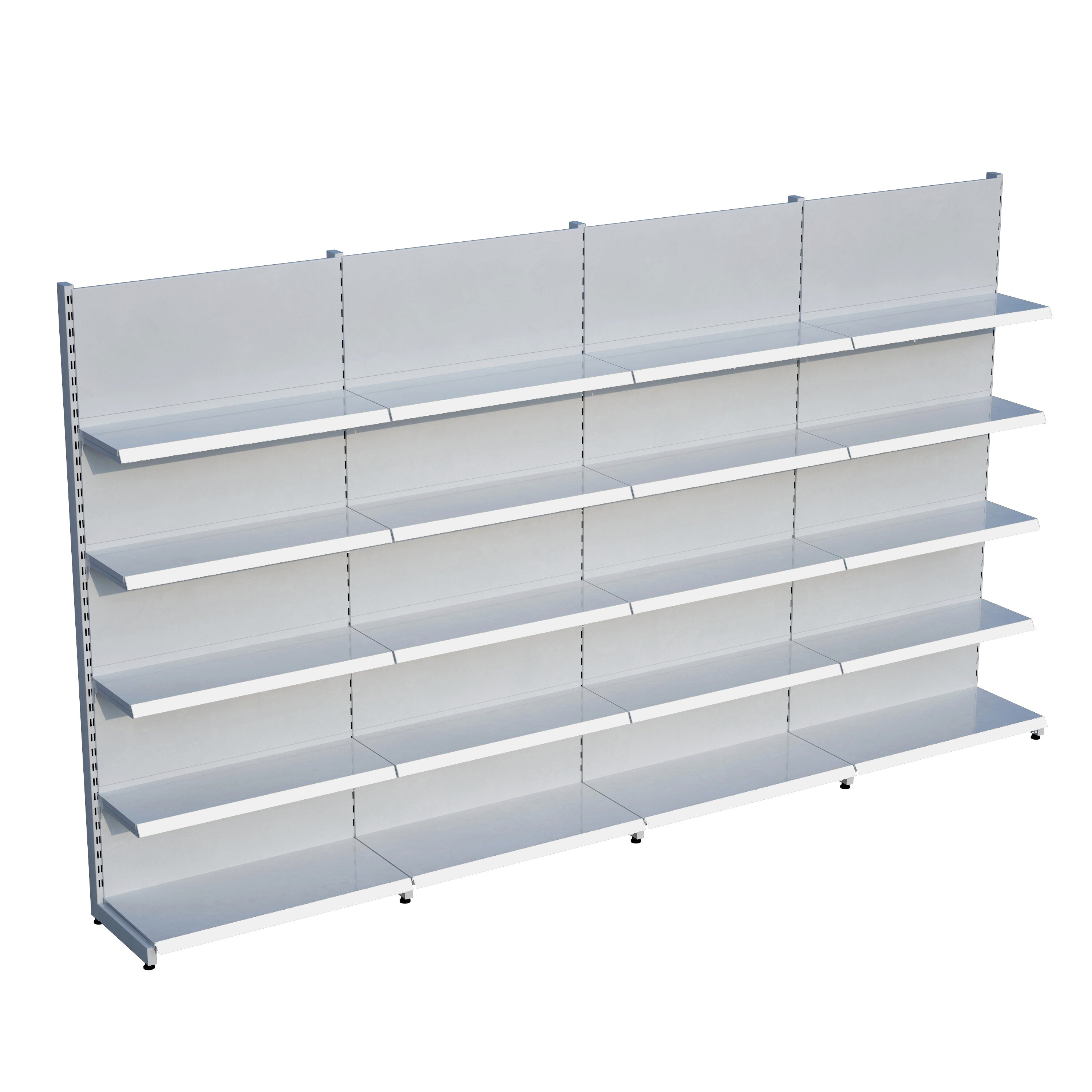 Market Petshop Kırtasiye Rafı Duvar Ünitesi D30CMxG320CMxH220CM Market Raf Sistemi