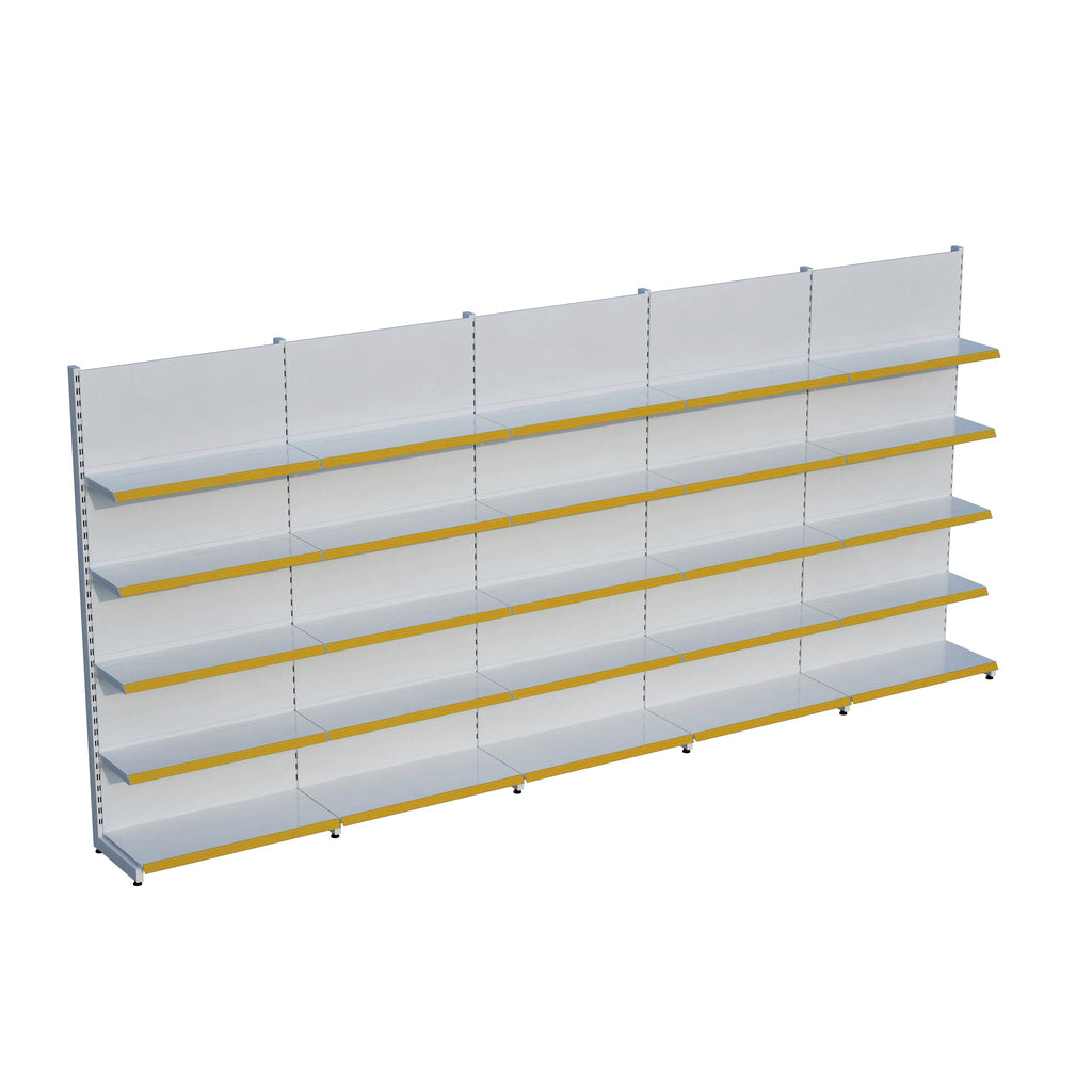 Market Petshop Kırtasiye Rafı Duvar Ünitesi D30CMxG400CMxH220CM Market Raf Sistemi